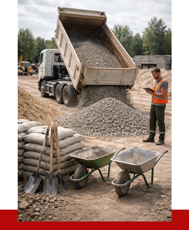 Доставка нерудных материалов в Лиски от 1313 руб. | ПРОНЕРУДЛск