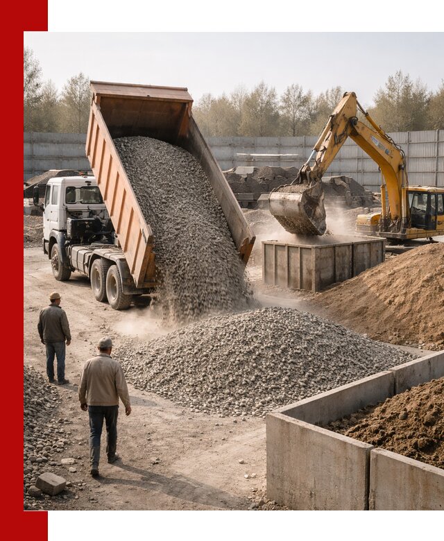 Доставка нерудных материалов с погрузкой и разгрузкой в Лиски