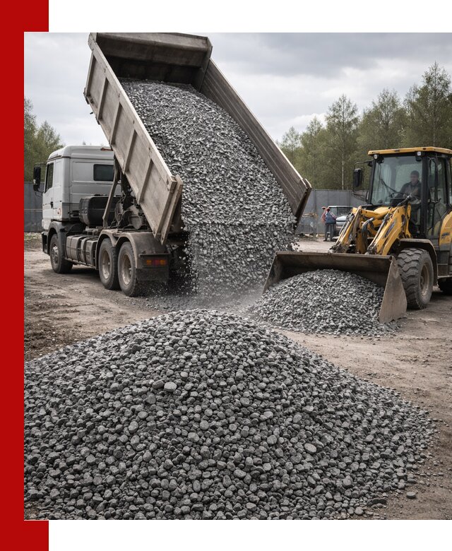 Доставка и продажа щебня гранитного в Лиски