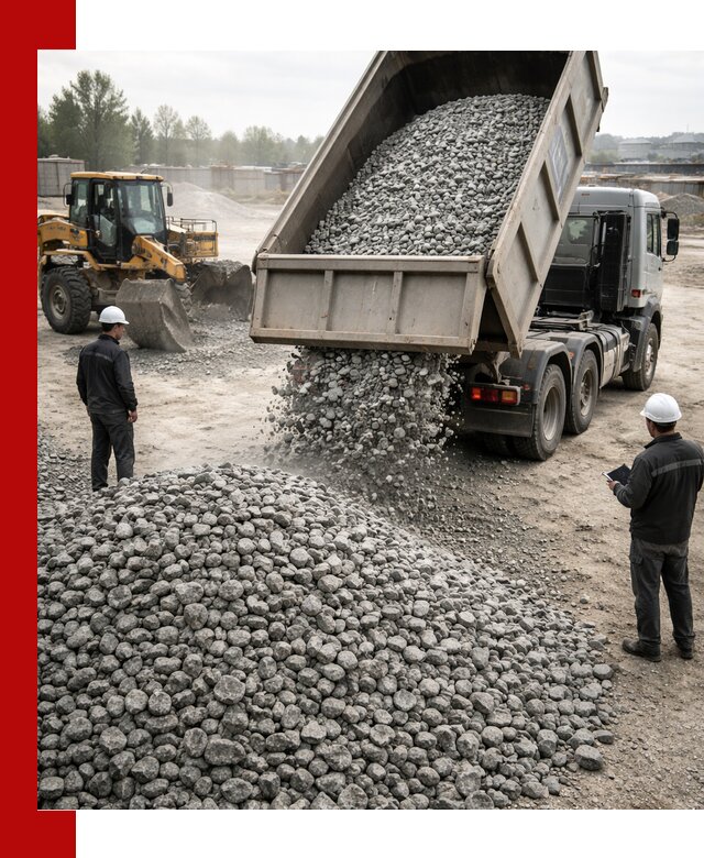 Доставка гранитного щебня фракции 20-40 в Лиски