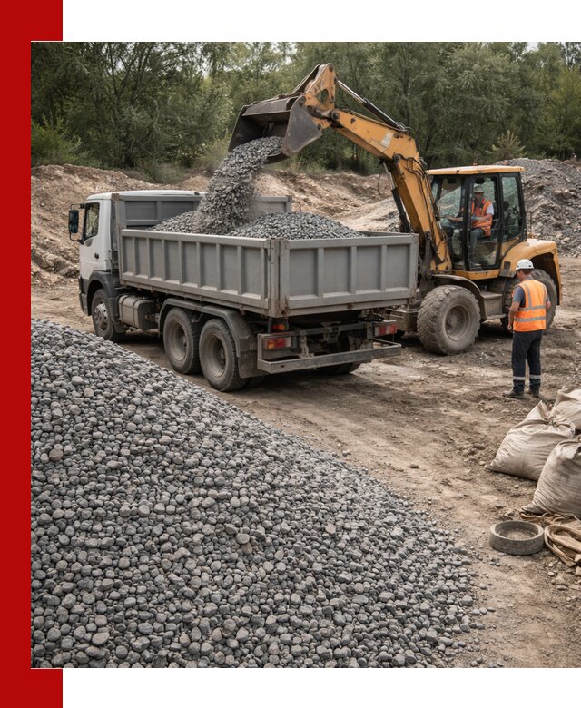 Доставка гравийного щебня в Лиски оптом и в розницу