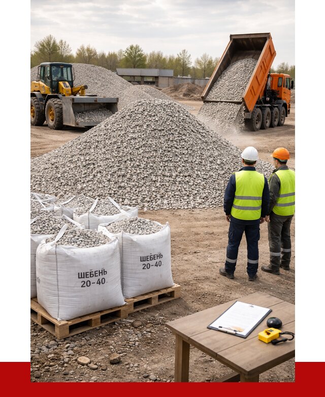 Известняковый щебень 20-40 в Лиски от 2298 р. ПРОНЕРУДЛск