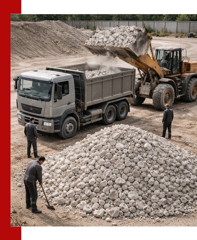 Известняковый щебень фракция 70–150 с доставкой в Лиски