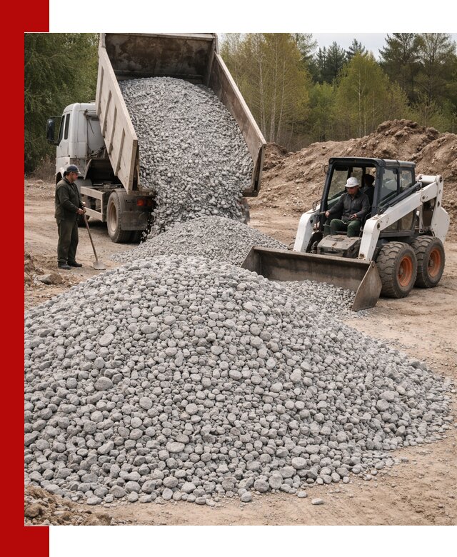 Доставка доломитового щебня в Лиски напрямую от карьера