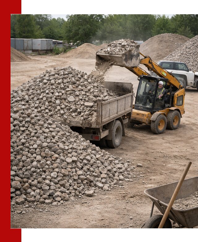 Доставка вторичного щебня в Лиски для строительных работ