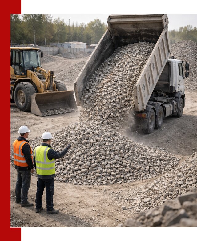 Вторичный щебень фракция 40–70 доставка в Лиски