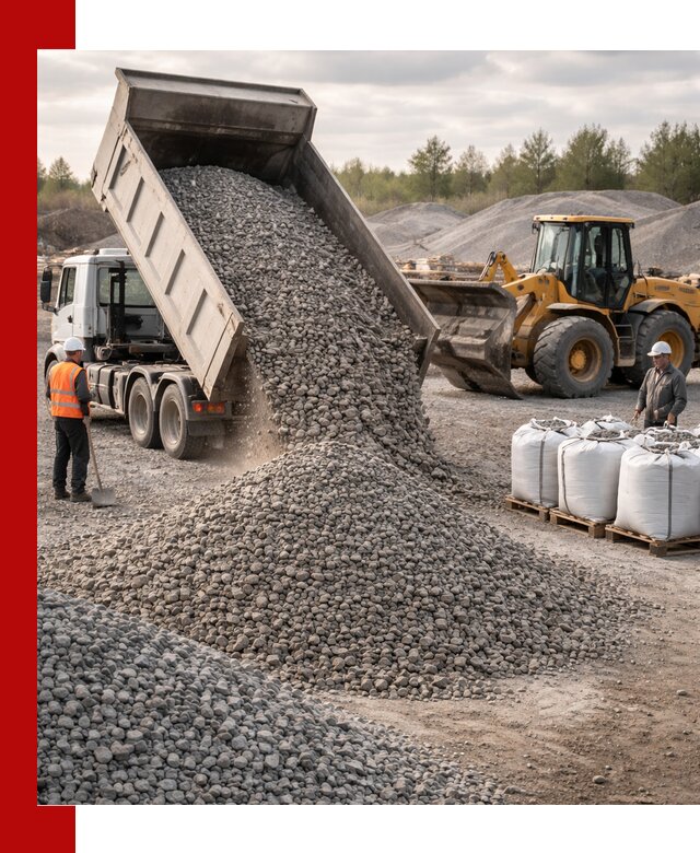 Бетонный щебень фракция 5–20 с доставкой в Лиски