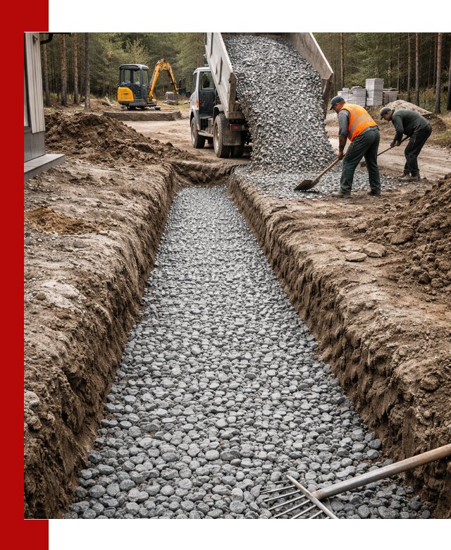 Щебень для дренажа с доставкой в Лиски высокого качества