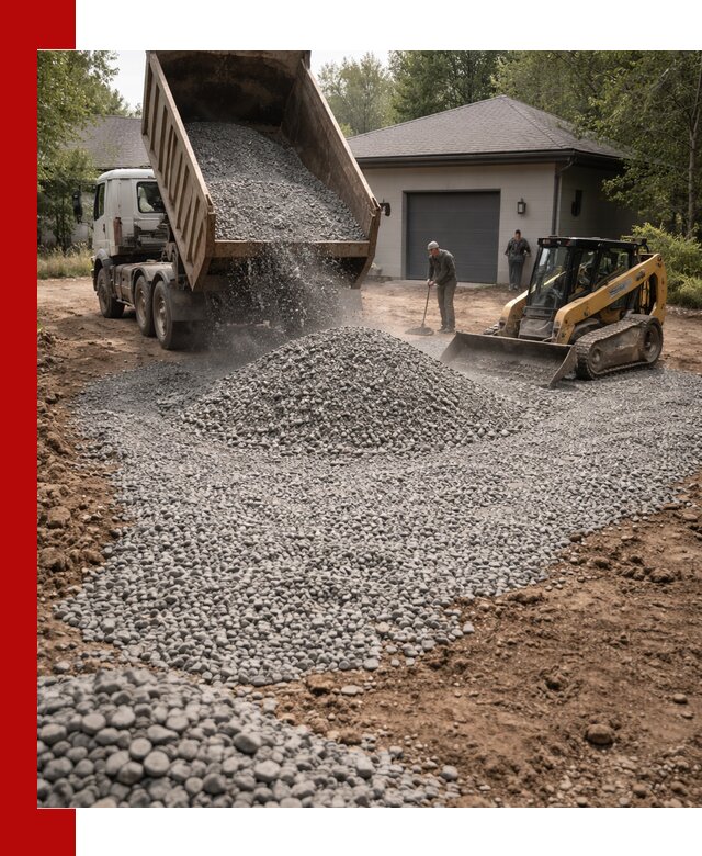 Щебень для парковки в Лиски: доставка и укладка качественного материала