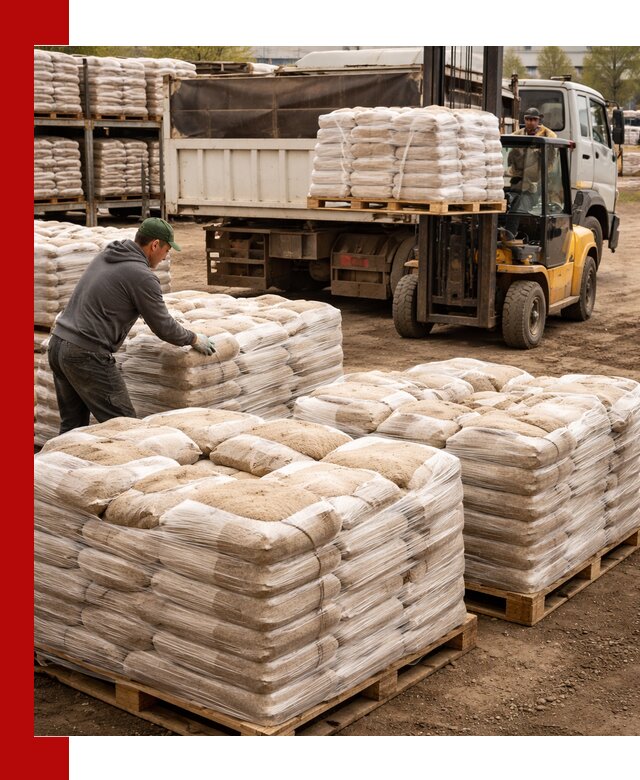 Карьерный песок в мешках с доставкой в Лиски