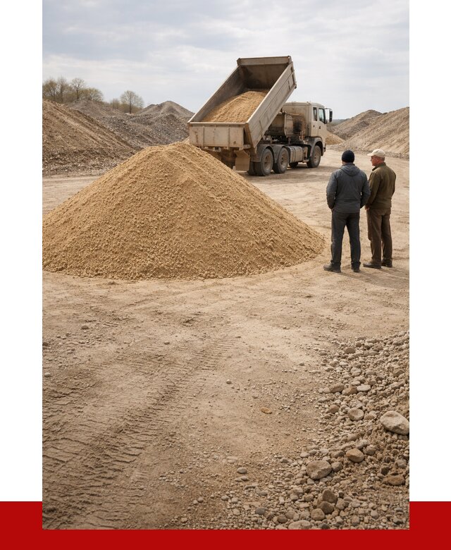 Карьерный песок крупнозернистый в Лиски от 9300 р | ПРОНЕРУДЛск