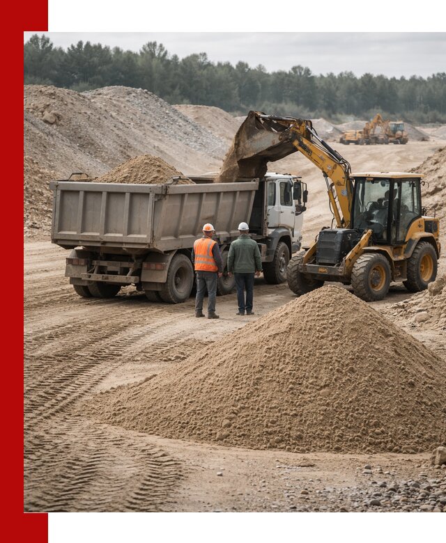 Карьерный среднезернистый песок с доставкой в Лиски