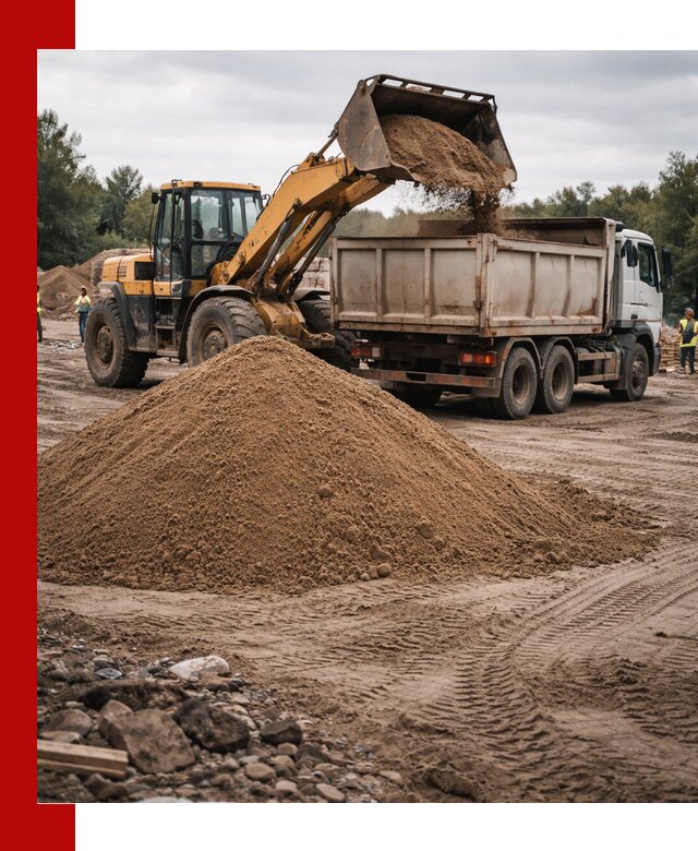 Доставка речного песка навалом в Лиски быстро и выгодно