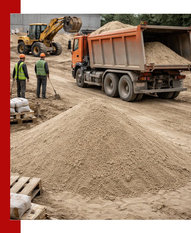 Доставка и продажа мытого речного песка в Лиски