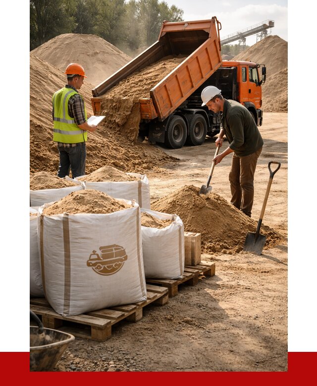 Строительный песок в Лиски от 2407 р. с доставкой, ПРОНЕРУДЛск