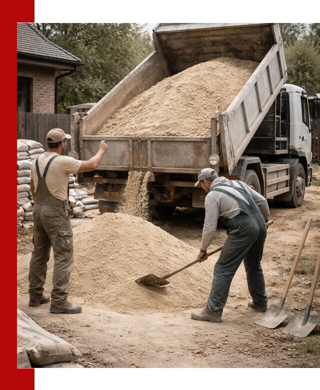 Песок для штукатурки с доставкой в Лиски качественный и чистый