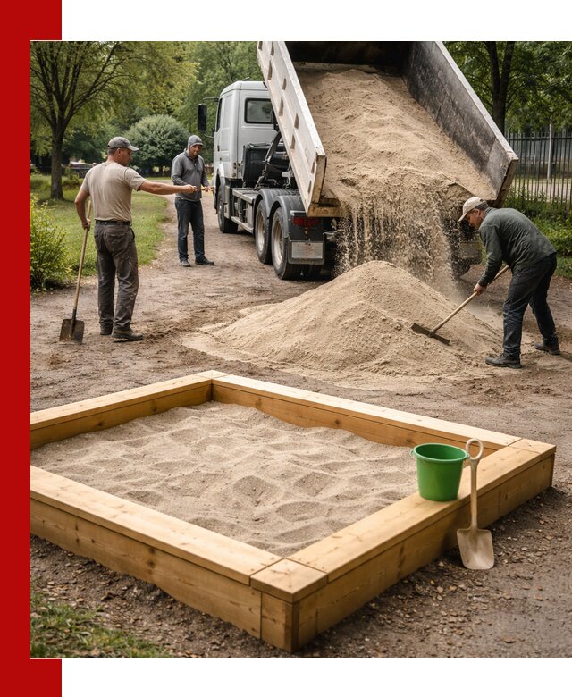 Песок для песочницы с доставкой в Лиски недорого и чистый