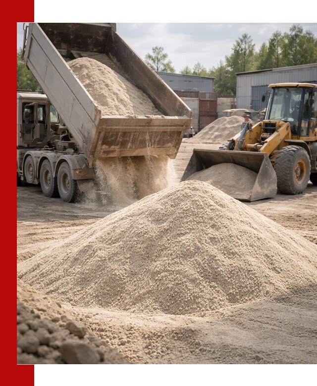 Кварцевый песок с доставкой в Лиски для строительных работ