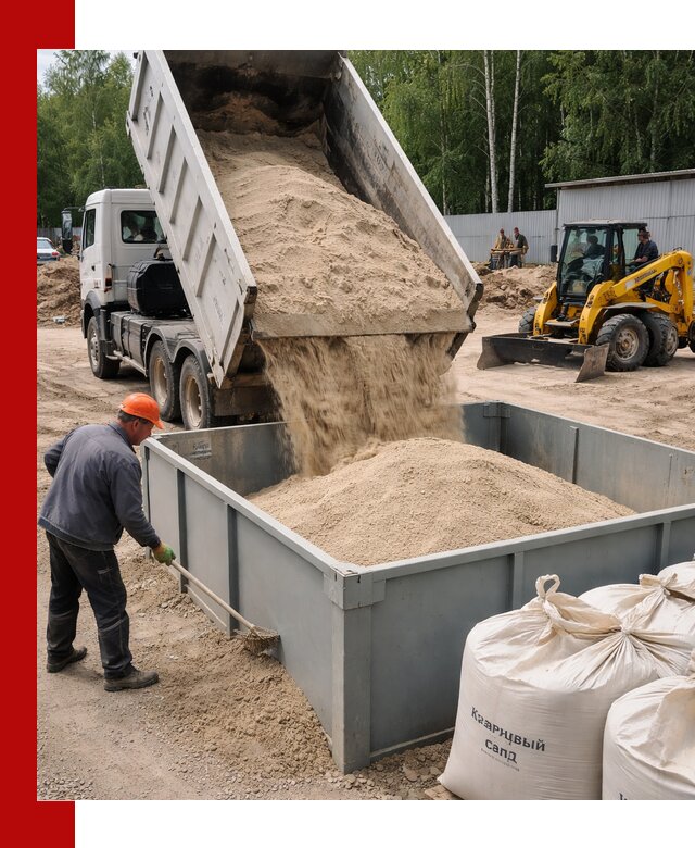 Кварцевый песок для фильтра в Лиски — доставка и качество