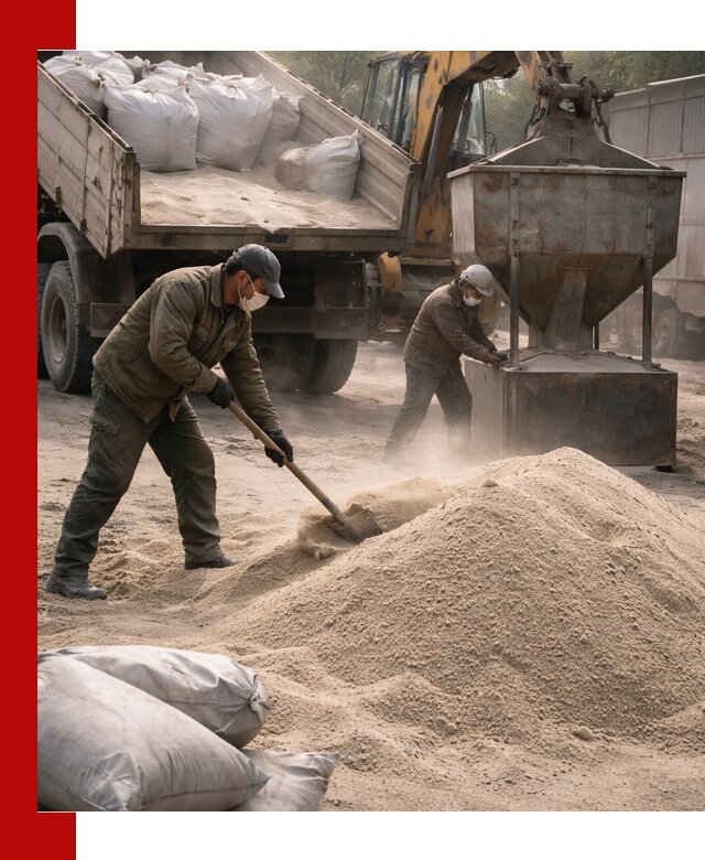 Кварцевый песок для пескоструя в Лиски — доставка и качество