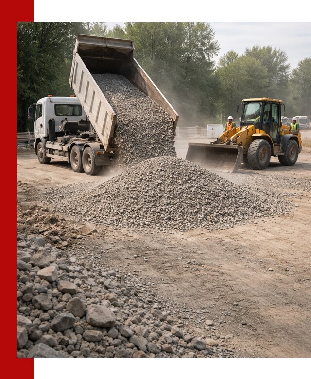 Гравий фракция 5–20 доставка в Лиски оптом и в розницу