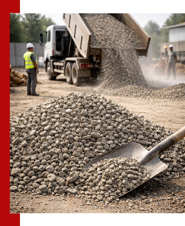 Доставка гравия фракции 20-40 в Лиски с самосвалами