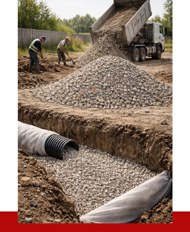 Гравий для дренажа в Лиски от 2407 р., доставка ПРОНЕРУДЛск