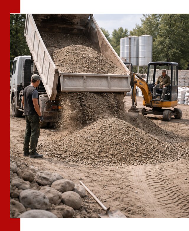 Доставка ПГС С3 в Лиски самосвалами и миксерами