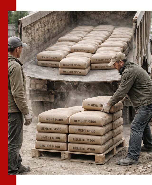 Цемент М500 с доставкой самосвалом в Лиски