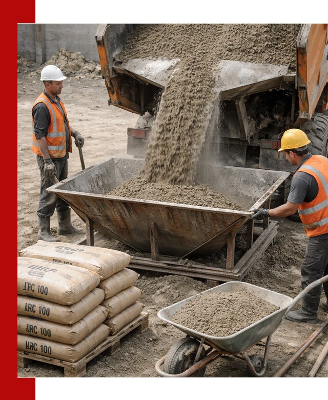 Доставка цементно-песчаной смеси М100 в Лиски