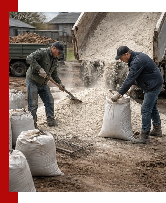 Доставка извести пушонки в Лиски оптом и мелким оптом