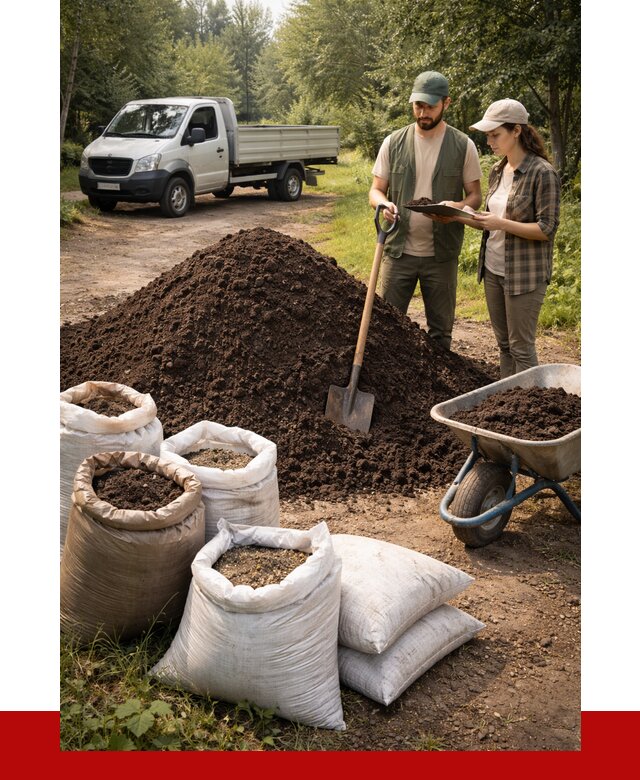 Купить грунт с доставкой в Лиски от 4923 р. за м3 | ПРОНЕРУДЛск