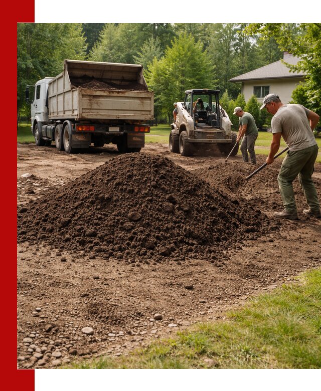 Доставка и укладка грунта для газона в Лиски