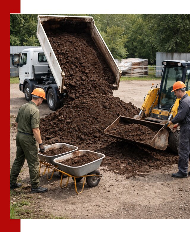 Доставка торфо-земляной смеси в Лиски для огорода и ландшафта