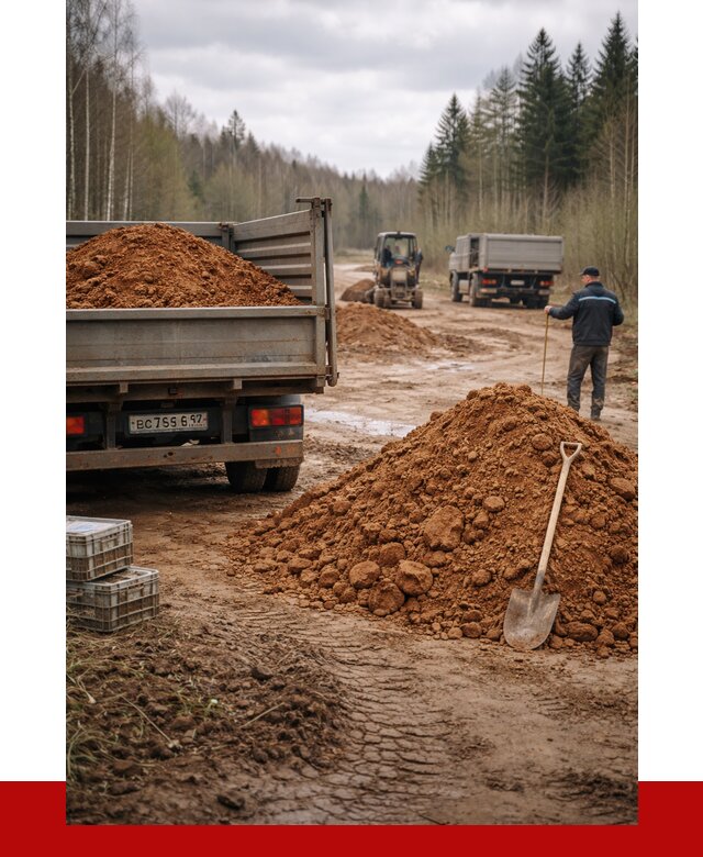Глина и суглинки в Лиски от 4923 р. за куб | ПРОНЕРУДЛск