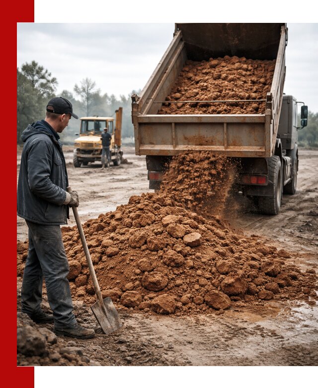 Глина для засыпки в Лиски с доставкой самосвалами