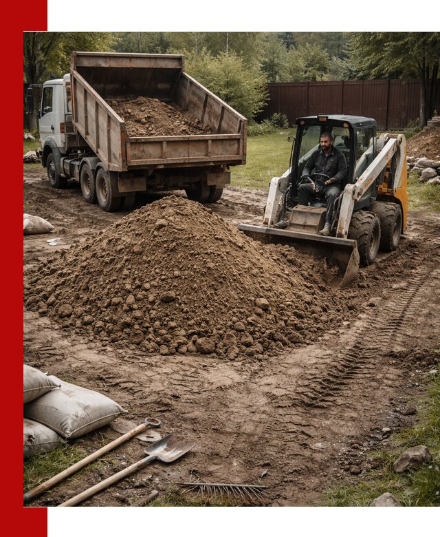 Суглинок для планировки участков в Лиски с доставкой и выгрузкой