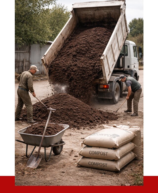 Купить компост в Лиски от 4595 р. за куб с доставкой | ПРОНЕРУДЛск