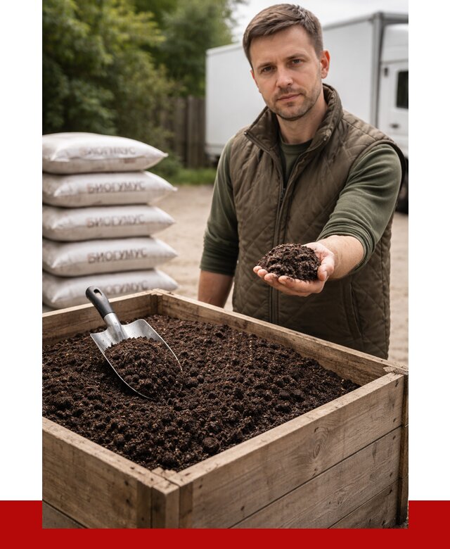 Купить биогумус в Лиски с доставкой от 9300 р. за куб | ПРОНЕРУДЛск