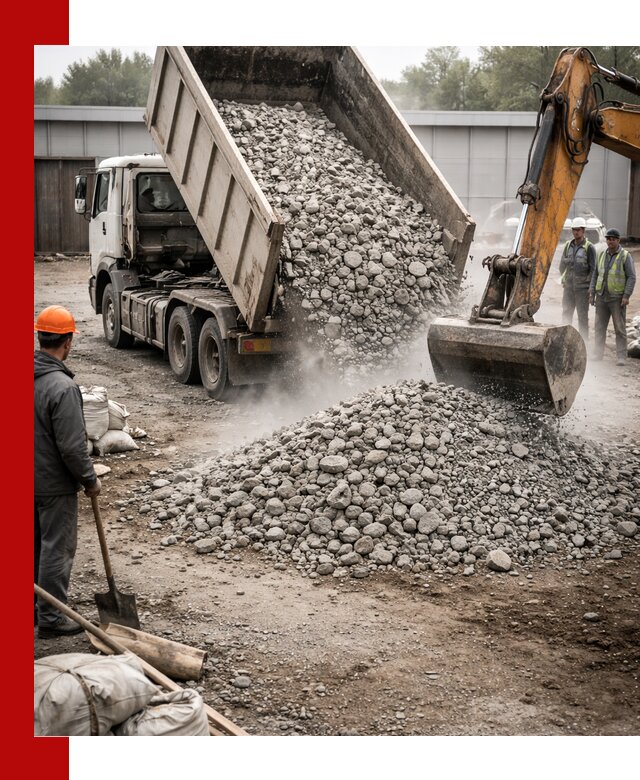 Доставка дробленого бетона в Лиски оптом и в розницу