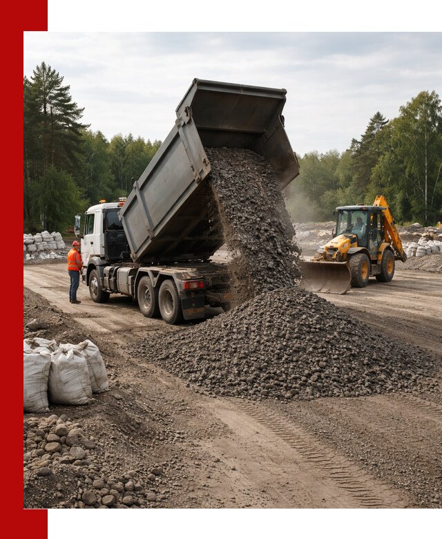 Доставка дробленого асфальта в Лиски для дорожных работ