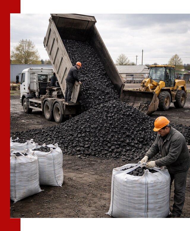 Доставка каменного угля в Лиски оптом и в розницу