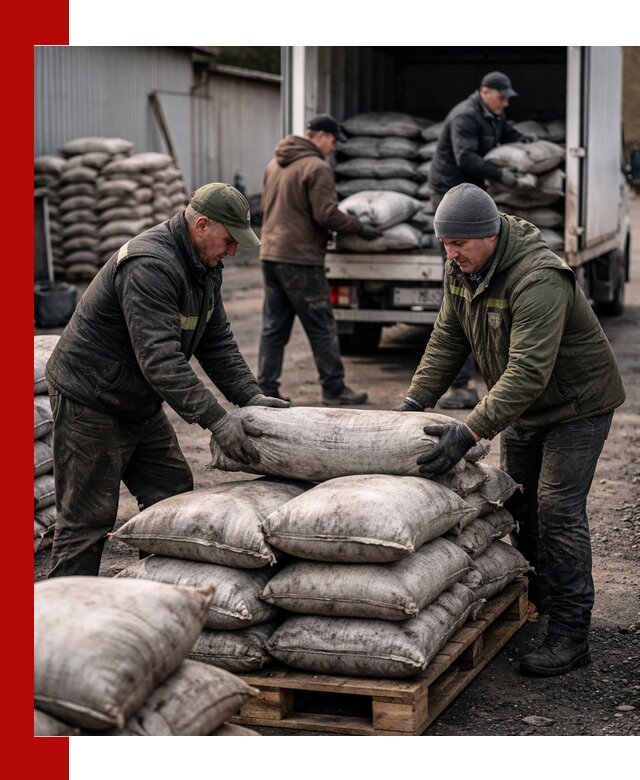 Доставка угля в мешках по выгодным ценам в Лиски