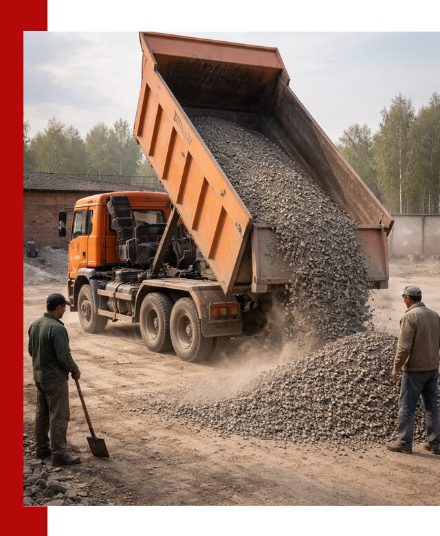 Доставка самосвалом 20 м3 в Лиски быстро и надежно