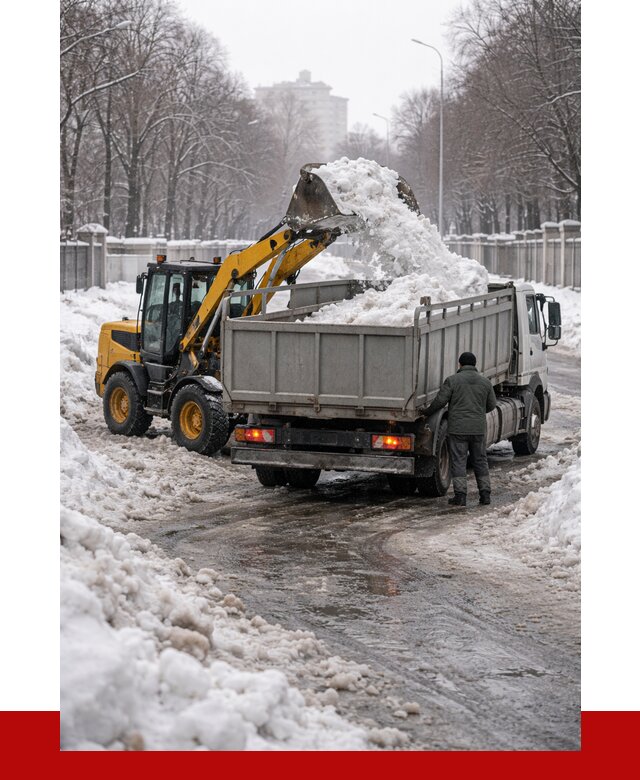 Вывоз снега с погрузкой в Лиски от 3829 р. ПРОНЕРУДЛск