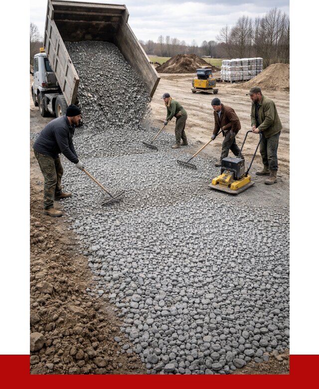 Устройство щебеночной подушки в Лиски от 4923 р. ПРОНЕРУДЛск